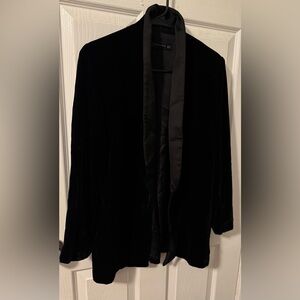 Zara Black Velvet Blazer